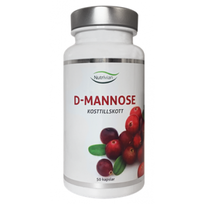 Nutrivian D-Mannose 50 kapsler